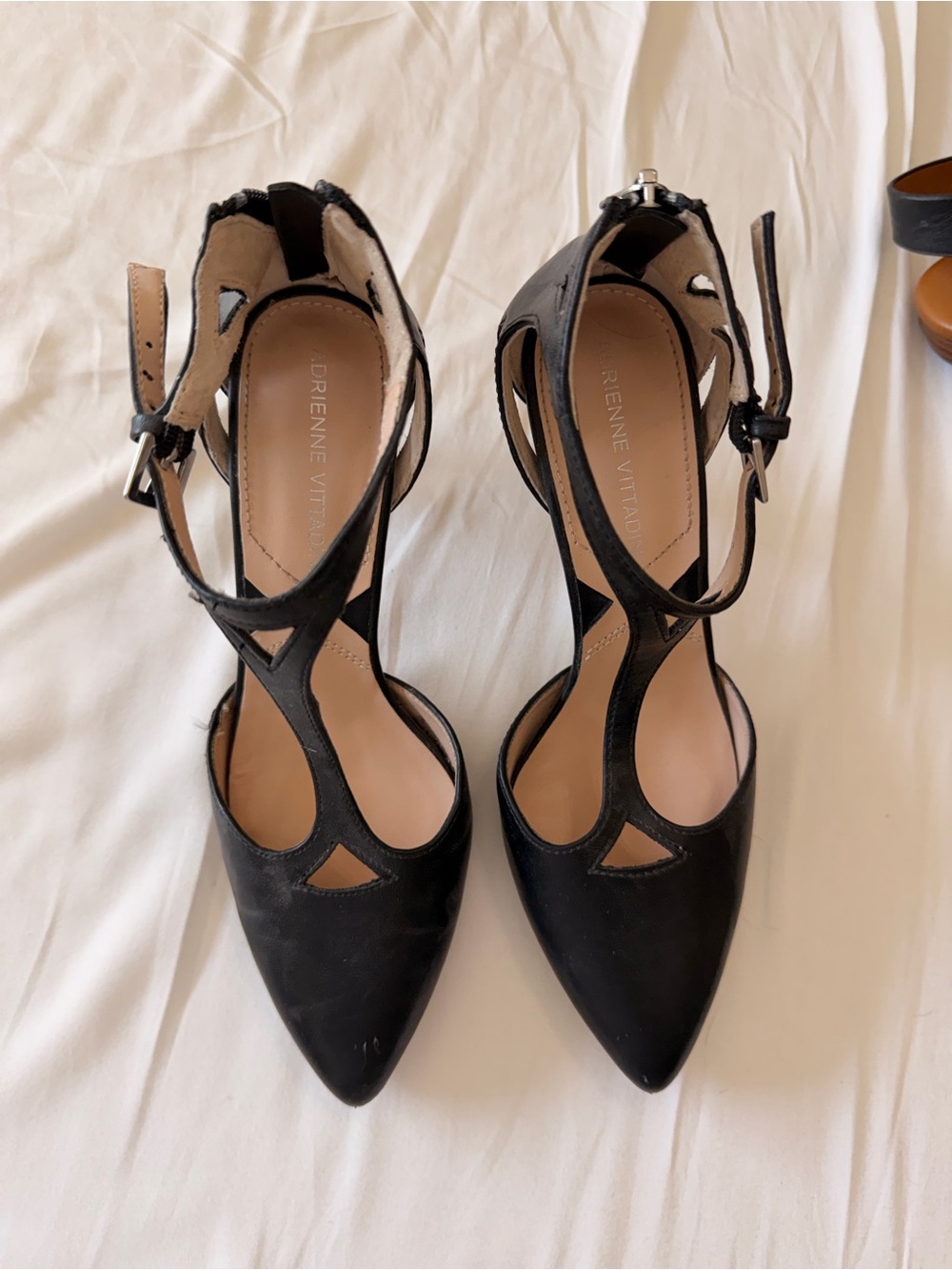 Adrienne vittadini t strap heels
